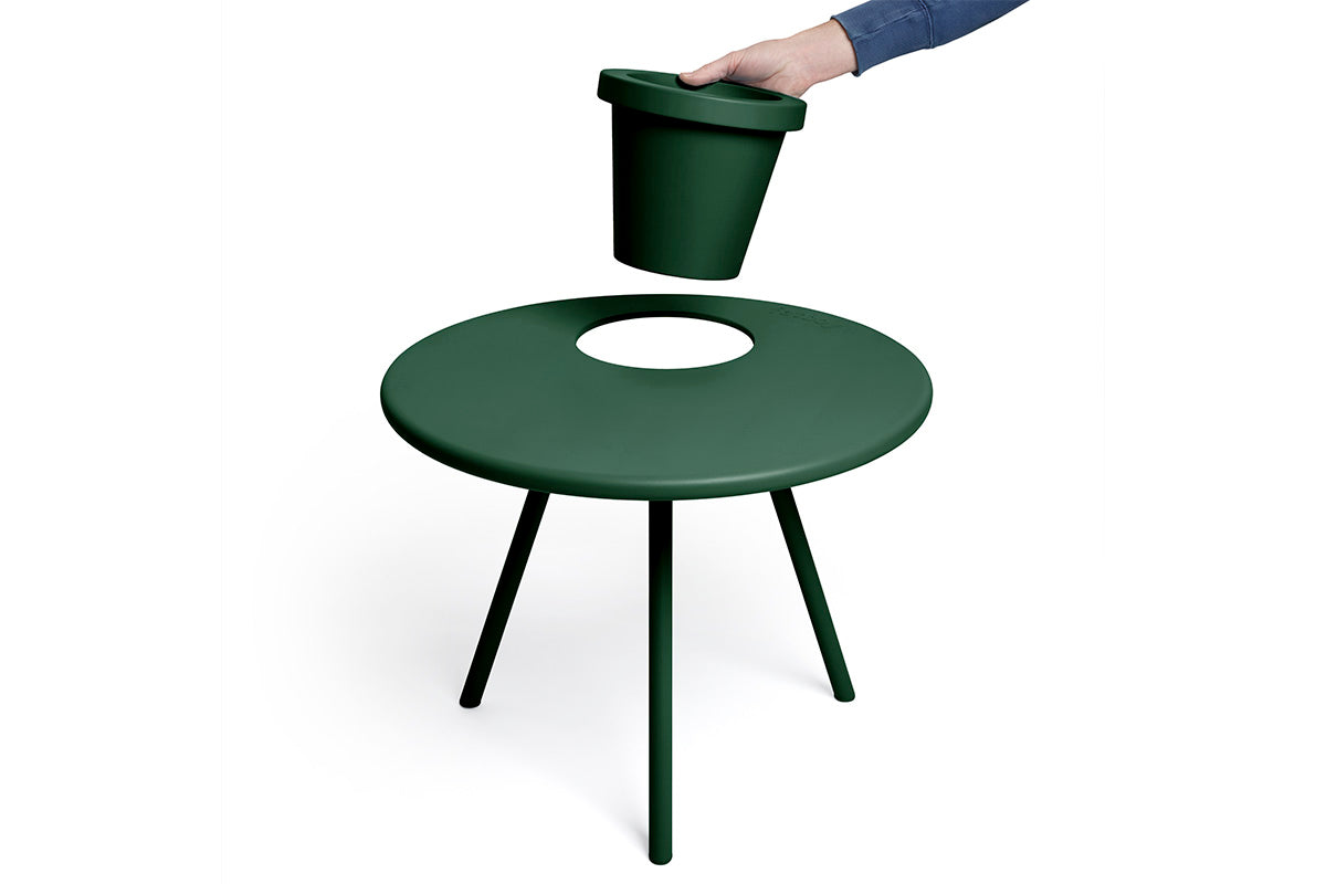 Mesa Macetero Fatboy Bakkes Emerald Green - Medular Diseño Mesa lateral