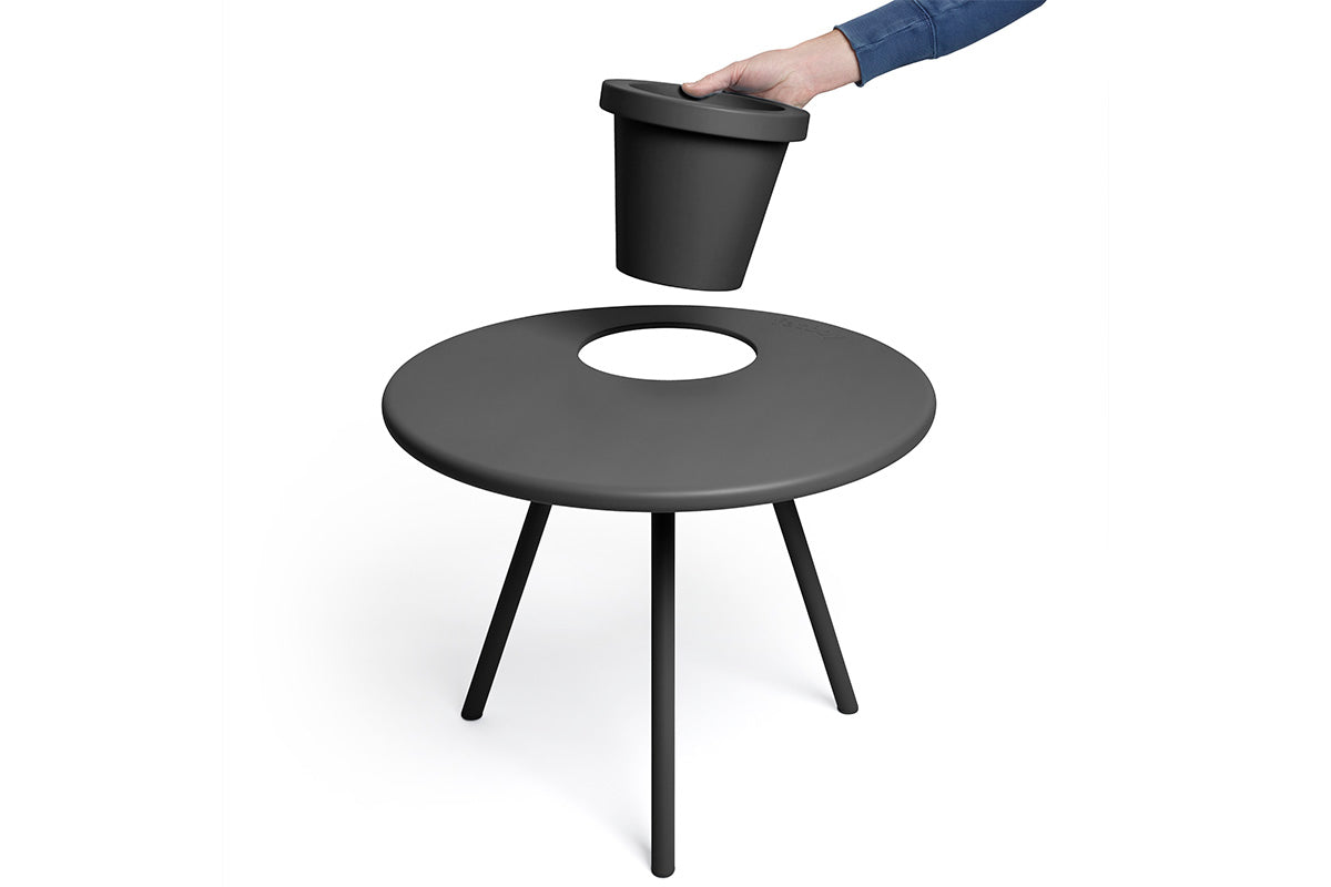 Mesa Macetero Fatboy Bakkes Anthracite - Medular Diseño Mesa de terraza