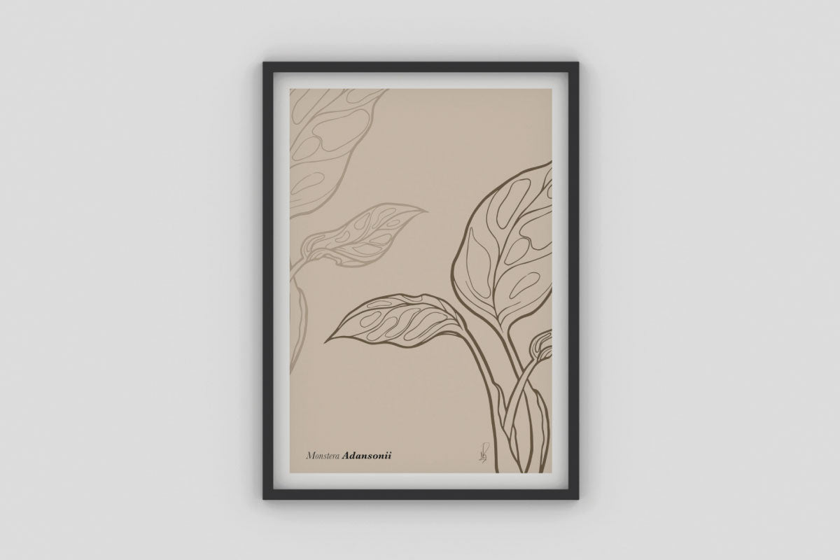 Cuadro Monstera Adansonii (Goldenrod) por Nicolás Romero