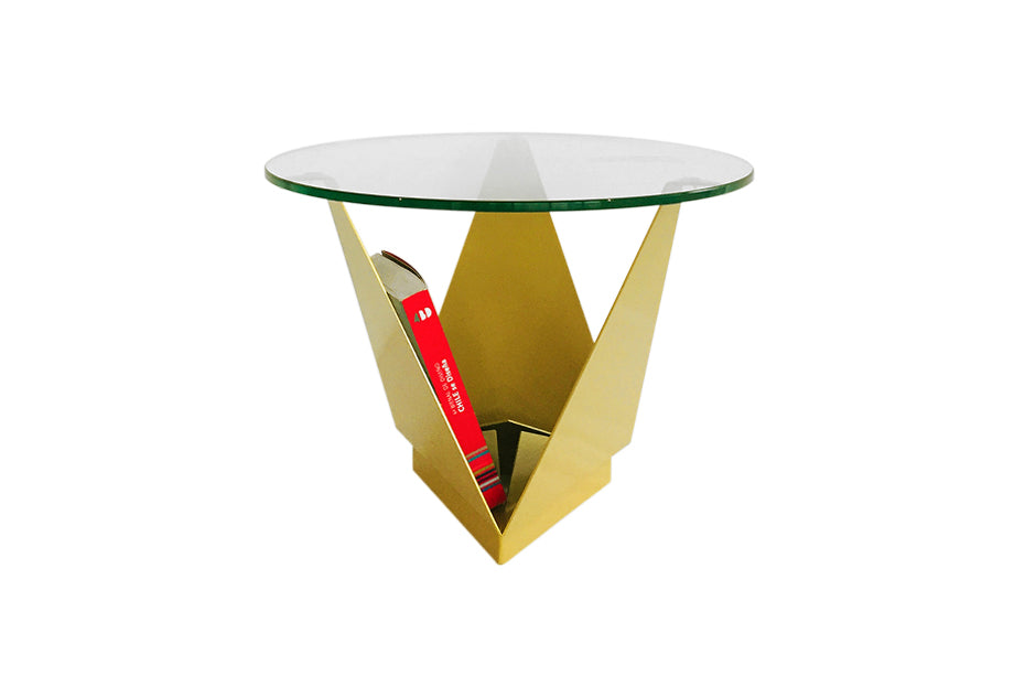 Mesa Tuca Circular Pequeña Bronce