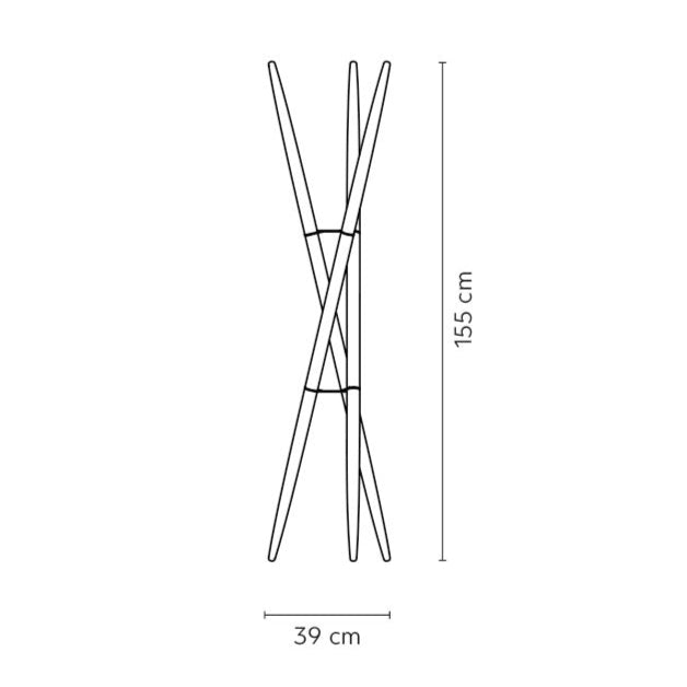 Perchero Triwu Natural - Medular Diseño Perchero