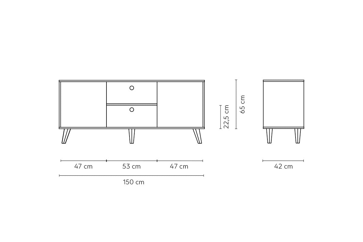 Rack Alto Atacama Roble - Medular Diseño Rack