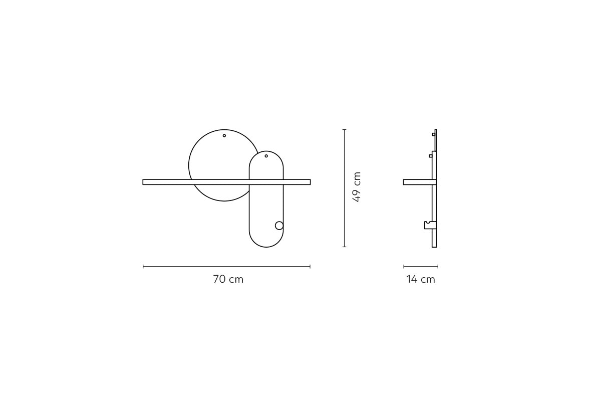 Repisa A02 - Medular Diseño Repisa