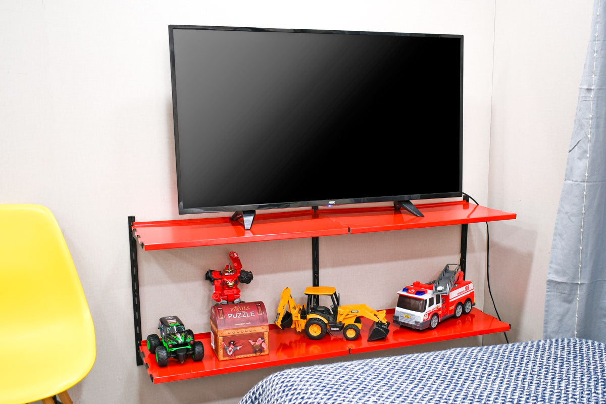 Repisa Graduable Dúo SG30 Rojo - Medular Diseño Repisa