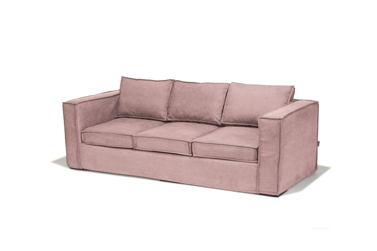 Sofá Trayken Funda Velvet Rosa - Medular Diseño Sofás