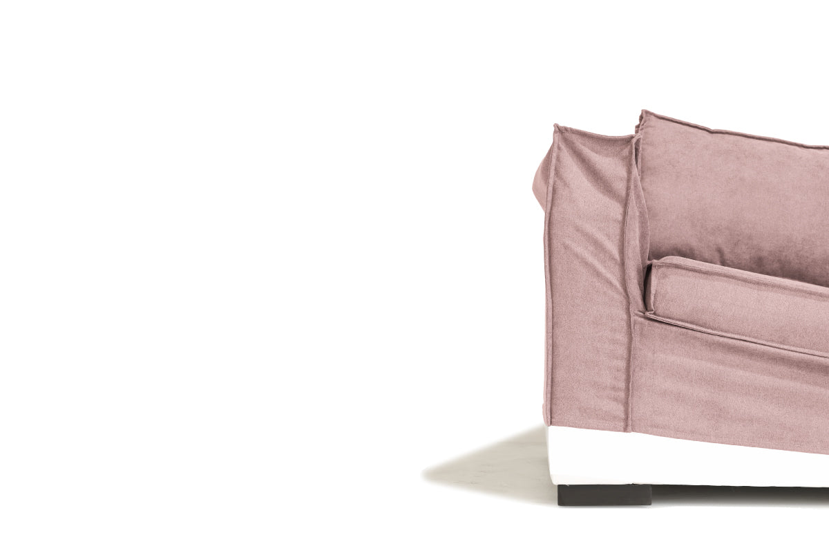 Sofá Trayken Funda Velvet Rosa - Medular Diseño Sofás