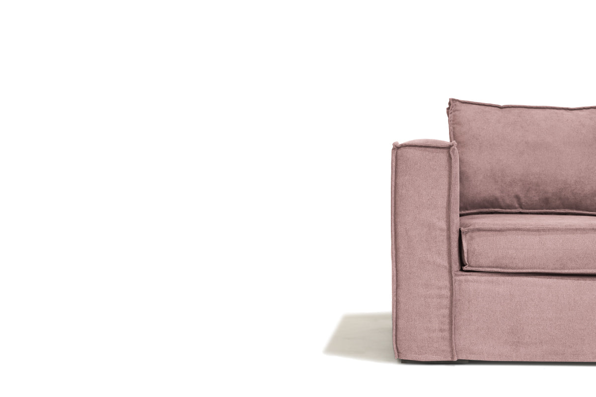 Sofá Trayken Funda Velvet Rosa - Medular Diseño Sofás