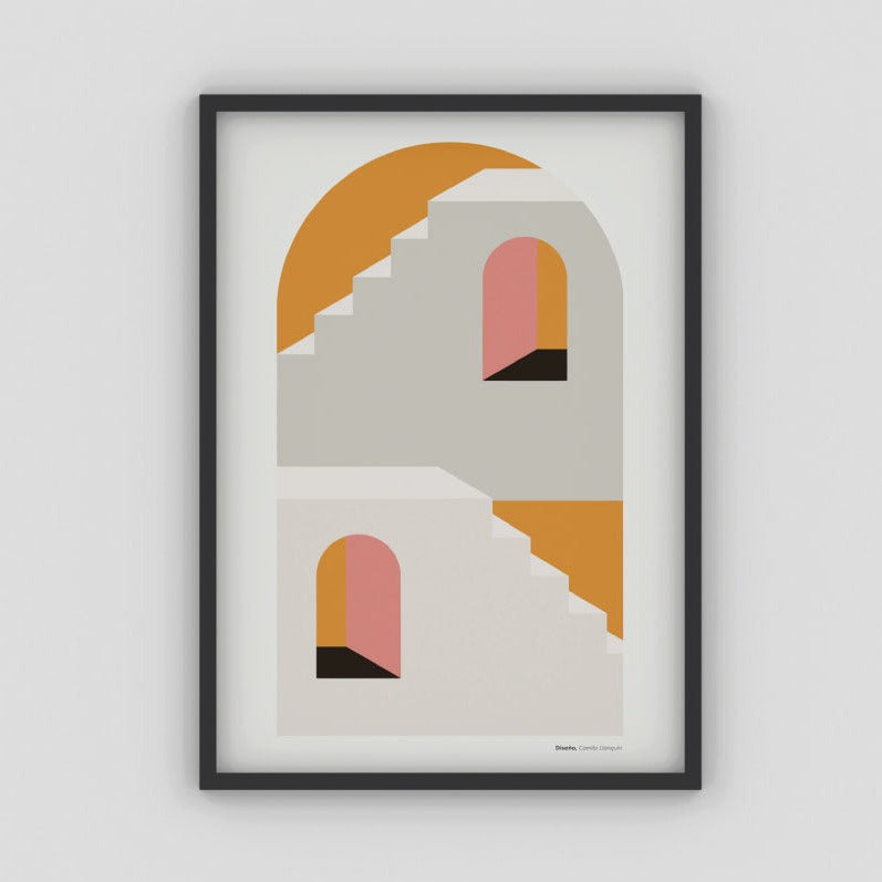 Cuadro Santorini Sunrise por Camila Llanquin - Medular Diseño Cuadros