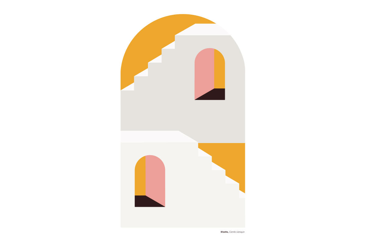 Cuadro Santorini Sunrise por Camila Llanquin - Medular Diseño Cuadros