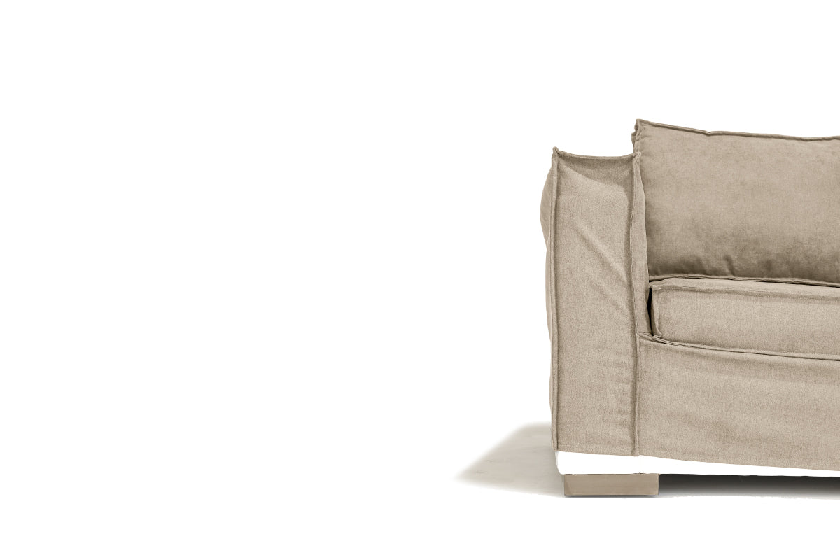 Sofá Trayken Funda Velvet Beige - Medular Diseño Sofás