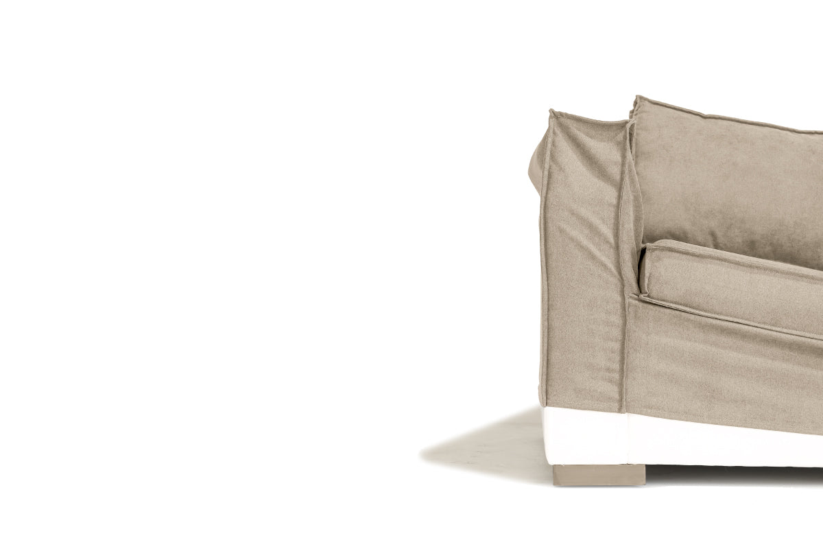 Sofá Trayken Funda Velvet Beige - Medular Diseño Sofás