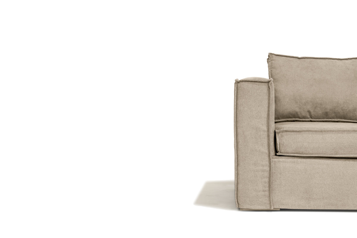 Sofá Trayken Funda Velvet Beige - Medular Diseño Sofás