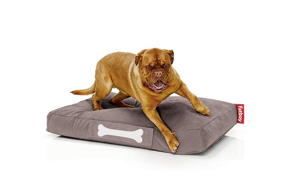 Cama de perro Fatboy Doggielounge Large Stonewashed Taupe - Medular Diseño Cama para perros