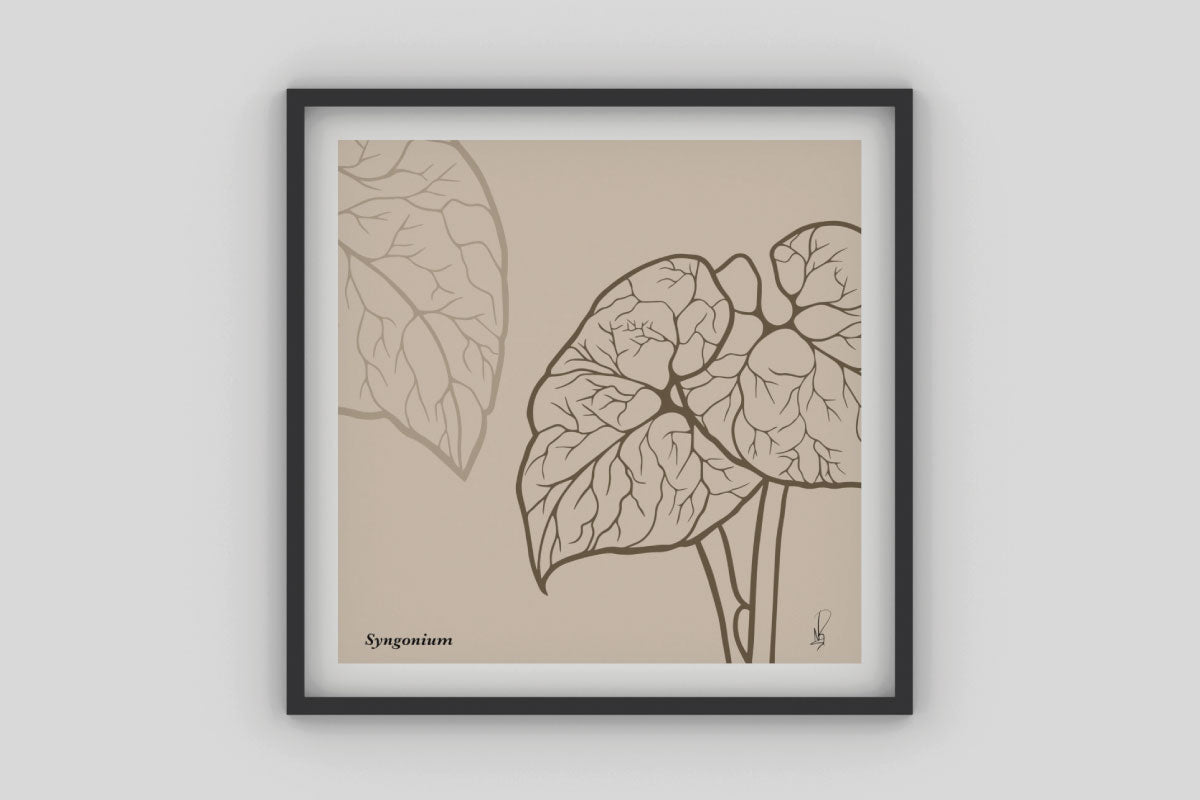 Cuadro Syngonium (Goldenrod) por Nicolás Romero - Medular Diseño Cuadros