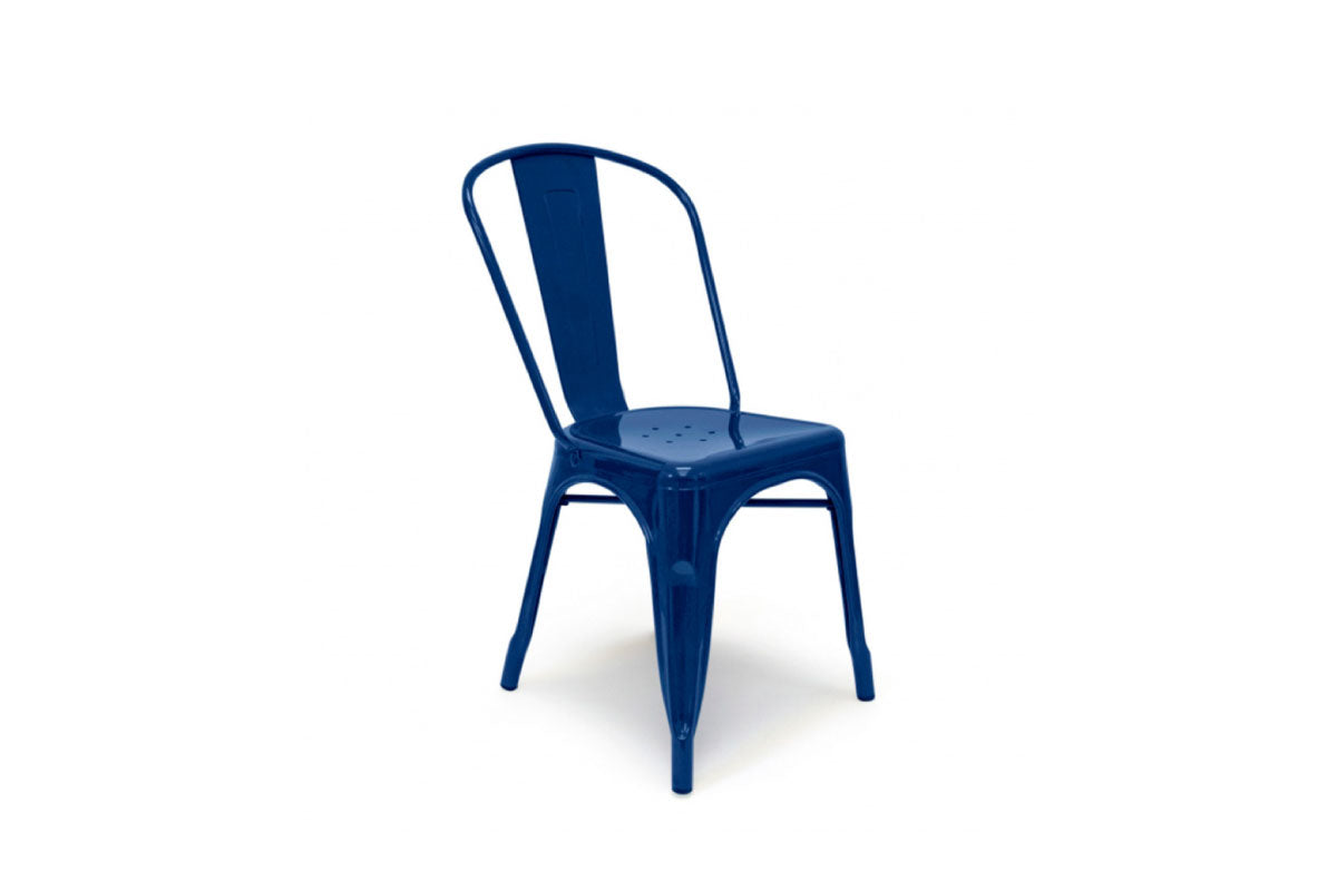 Silla Tolix Azul - Medular Diseño Sillas de interior