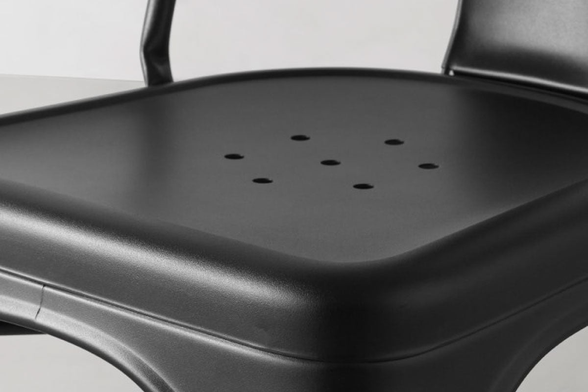 Silla Tolix Negro - Medular Diseño Sillas de interior