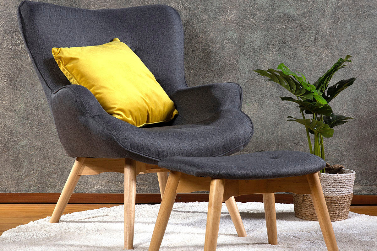 Sillón Olsen Grafito - Medular Diseño Poltronas