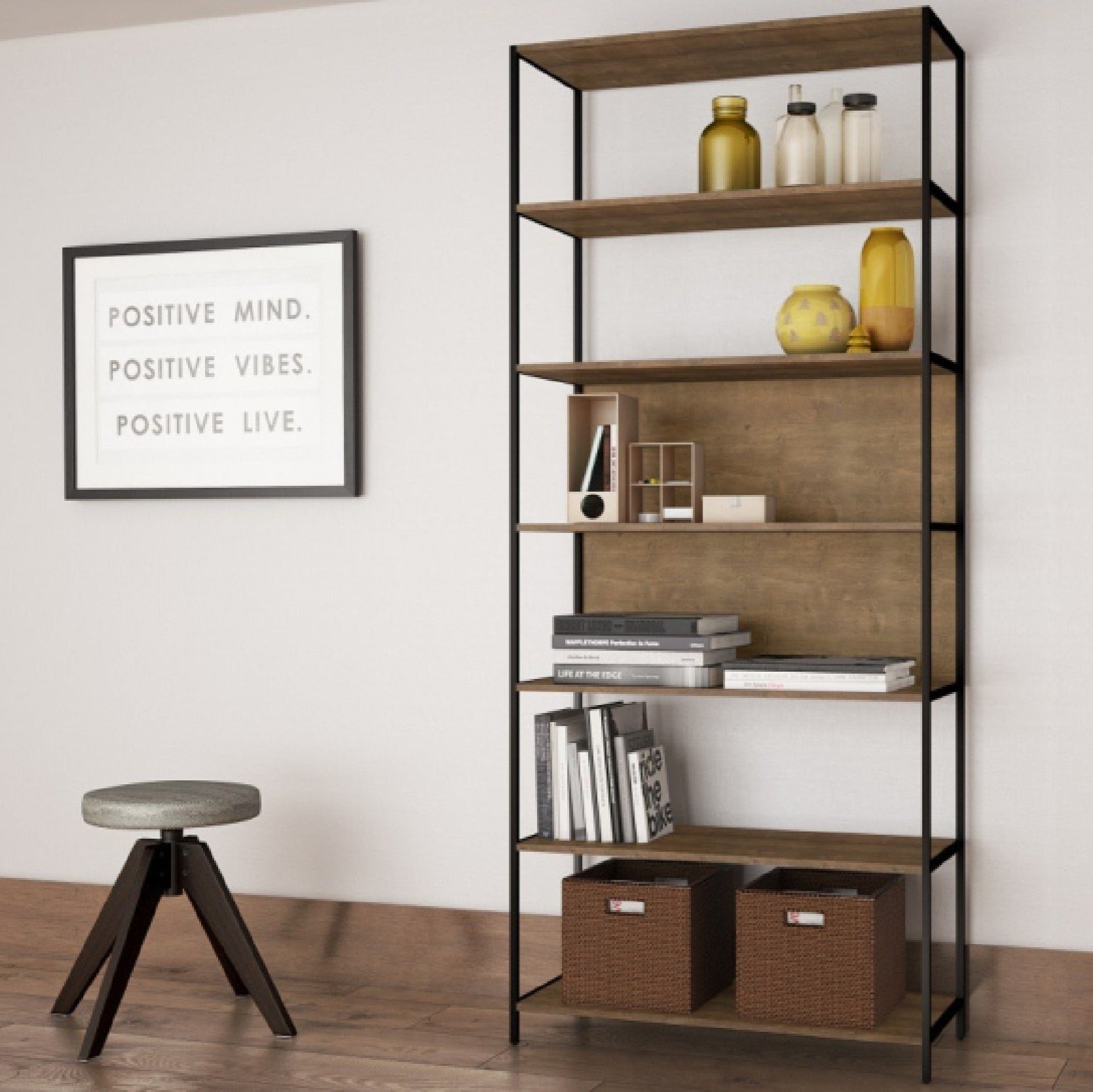 Estante Steel Quadra L - Medular Diseño Libreros