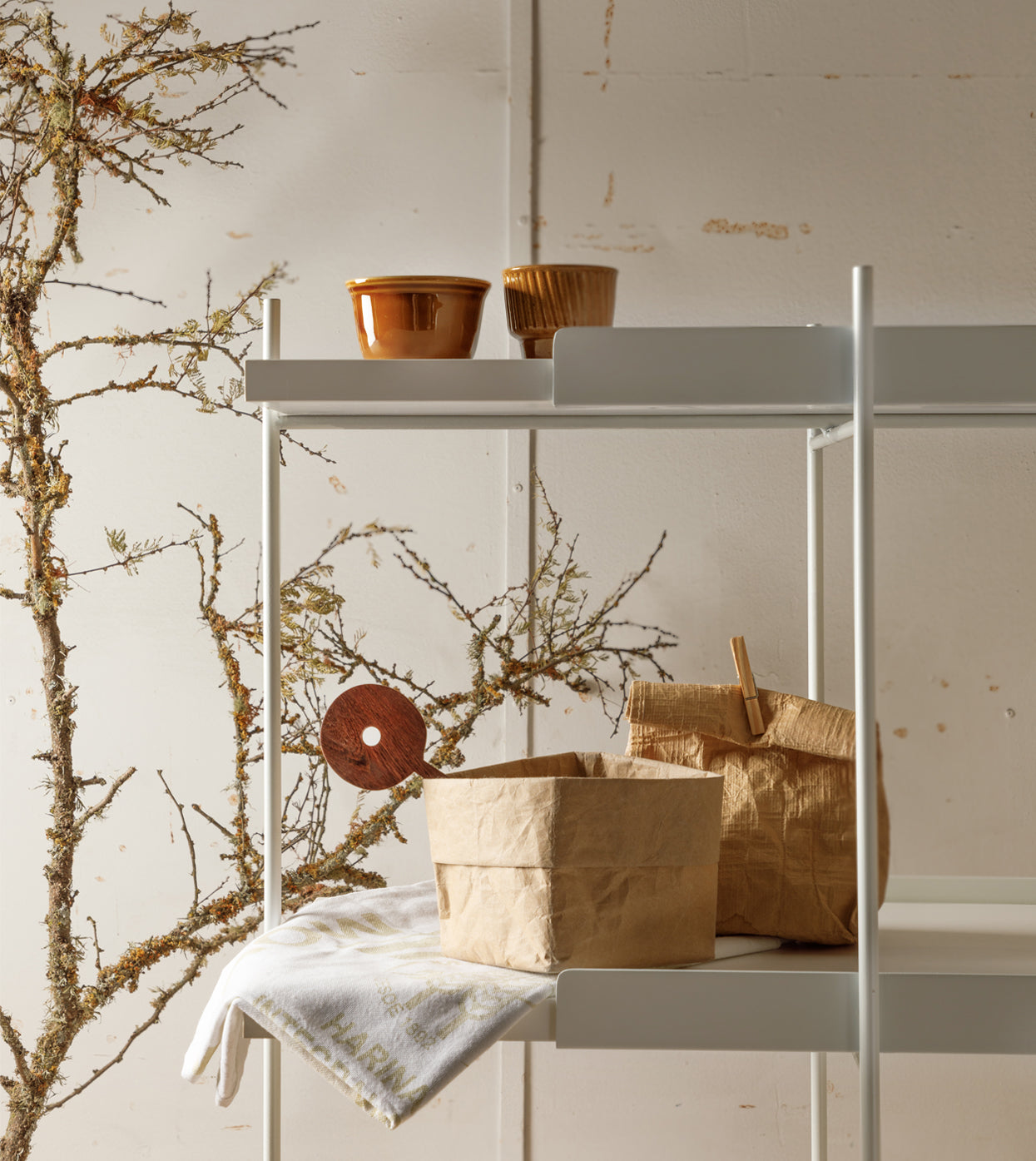 Estantería Trama 4 Blanco - Medular Diseño Libreros