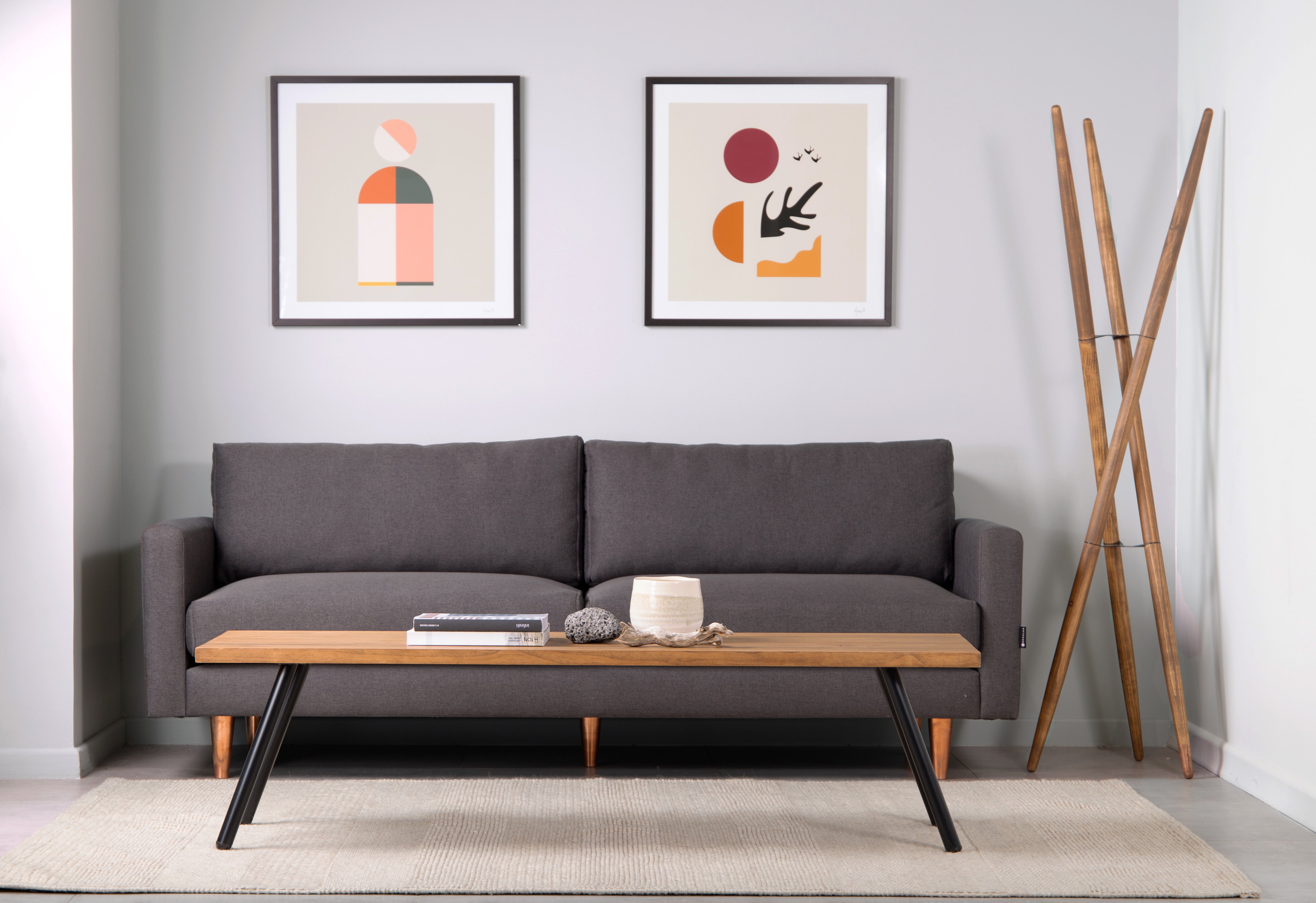 Perchero Triwu Nogal - Medular Diseño Perchero