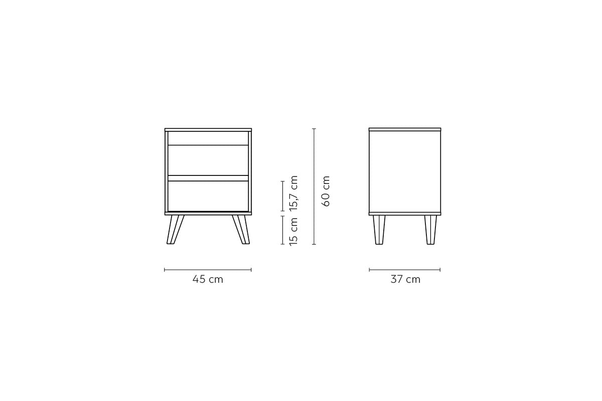 Respaldo Rapel Arena + 2 veladores Atacama Cocoa + Cómoda Atacama Cocoa - Medular Diseño Juegos de Dormitorio
