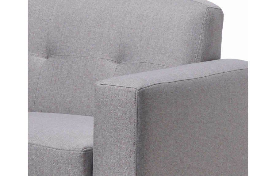 Sofá Atolón Gris Acero 3 cuerpos - Medular Diseño Sofás