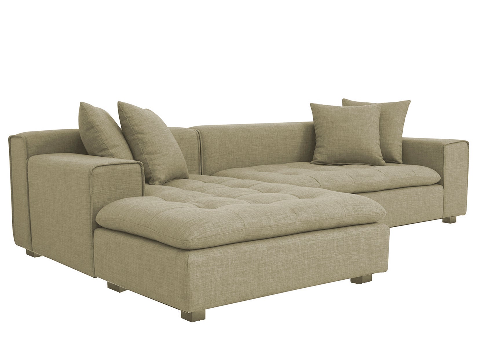 Sofá Forma Seccional Izquierdo Arena - Medular Diseño Sofás