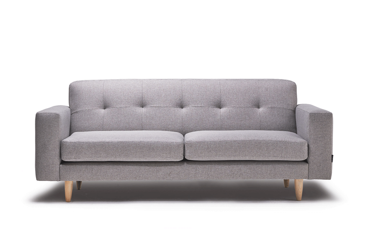 Sofá Atolón Gris Acero 3 cuerpos - Medular Diseño Sofás