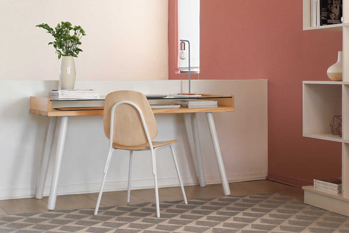 Escritorio Aula Natural 140 - Medular Diseño Escritorios de hogar