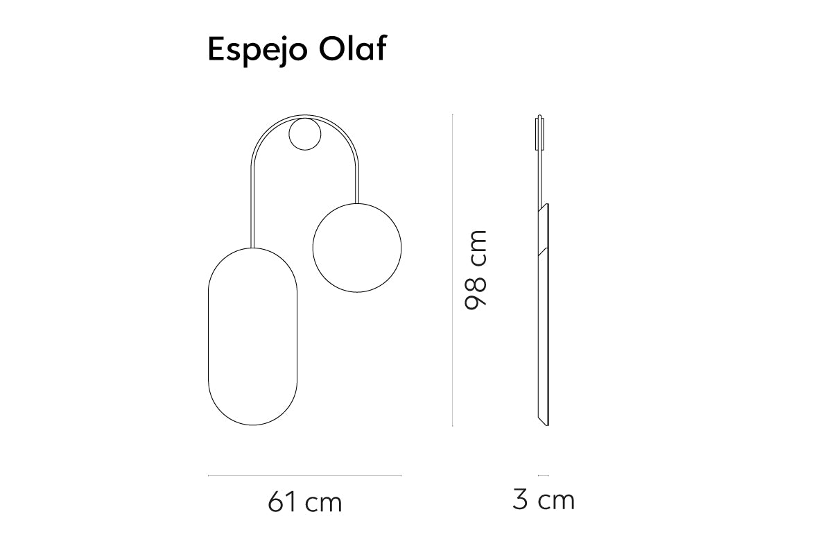 Espejo Olaf - Medular Diseño Espejos
