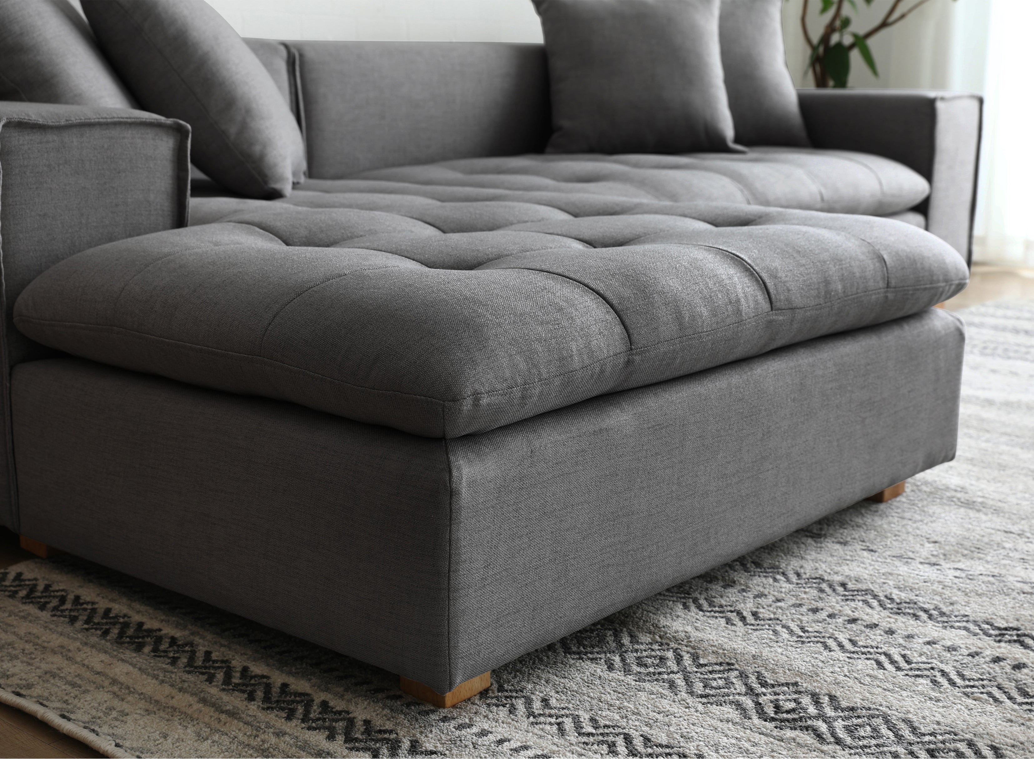 Sofá Forma Seccional Izquierdo Grafito - Medular Diseño Sofás