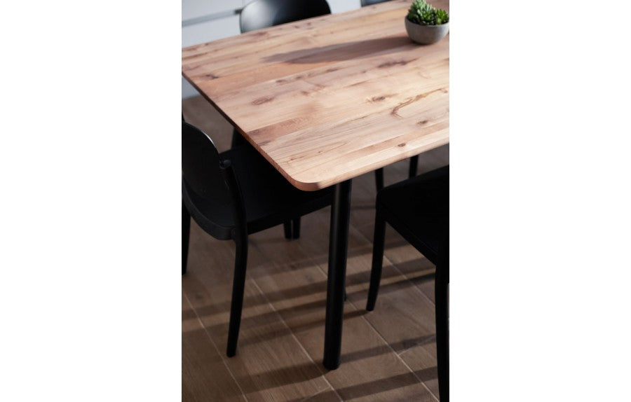 Juego de Comedor Aula Lenga + 6 Sillas Piazza Negra