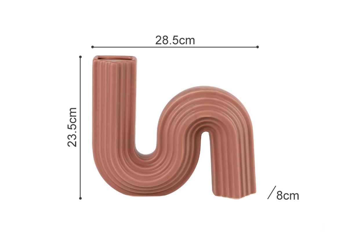 Jarron Lamda Terracota - Medular Diseño Jarron