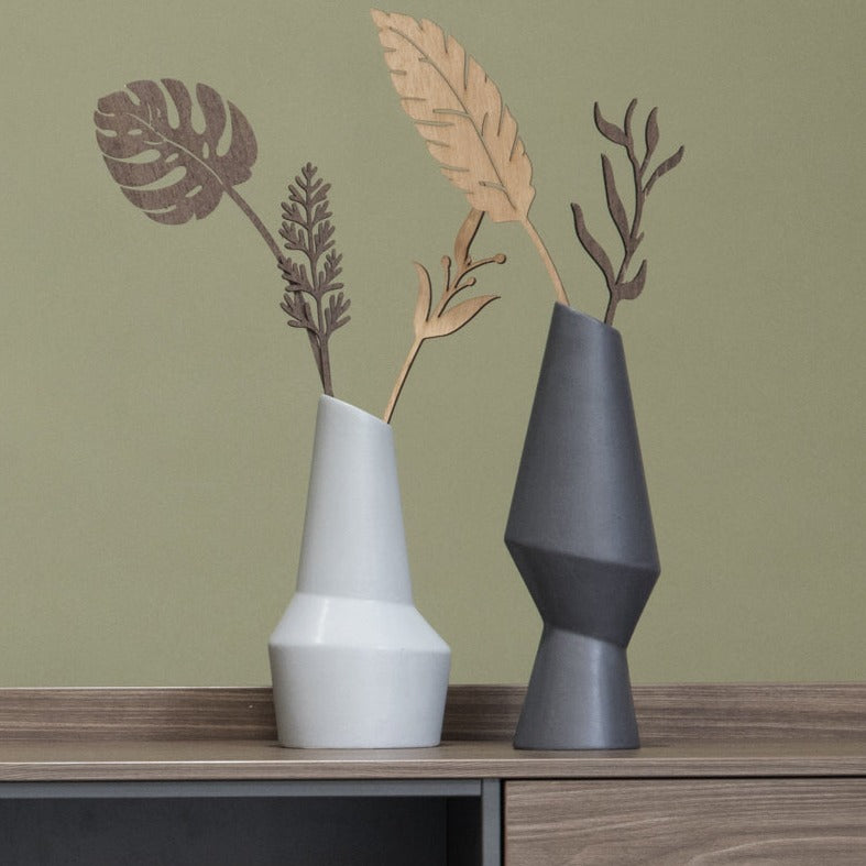 Jarrones Padre e Hijo Gris - Medular Diseño jarron