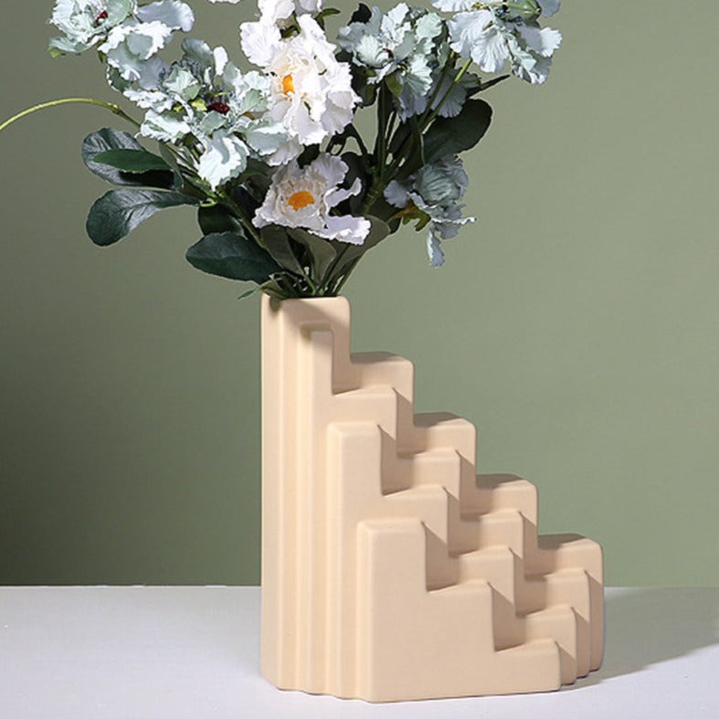 Jarron Escalera Amarillo - Medular Diseño Jarron