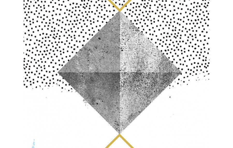 Cuadro Geometrico Celeste - Medular Diseño Cuadros