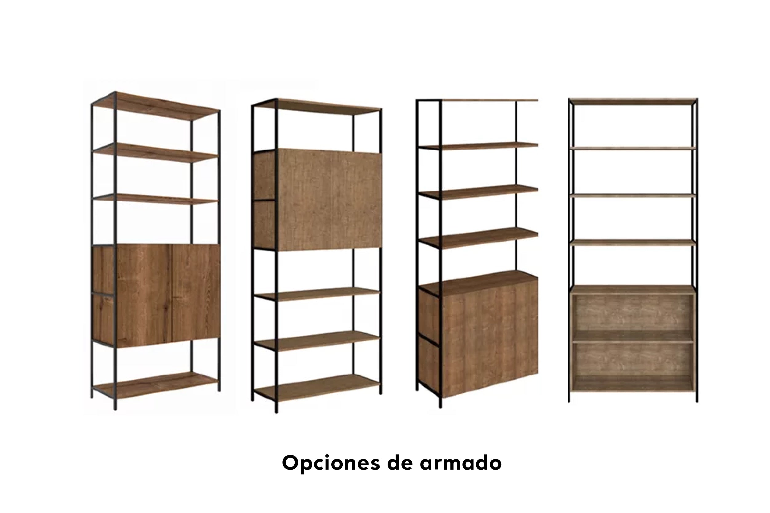 Estanteria Steel Quadra M - Medular Diseño Libreros