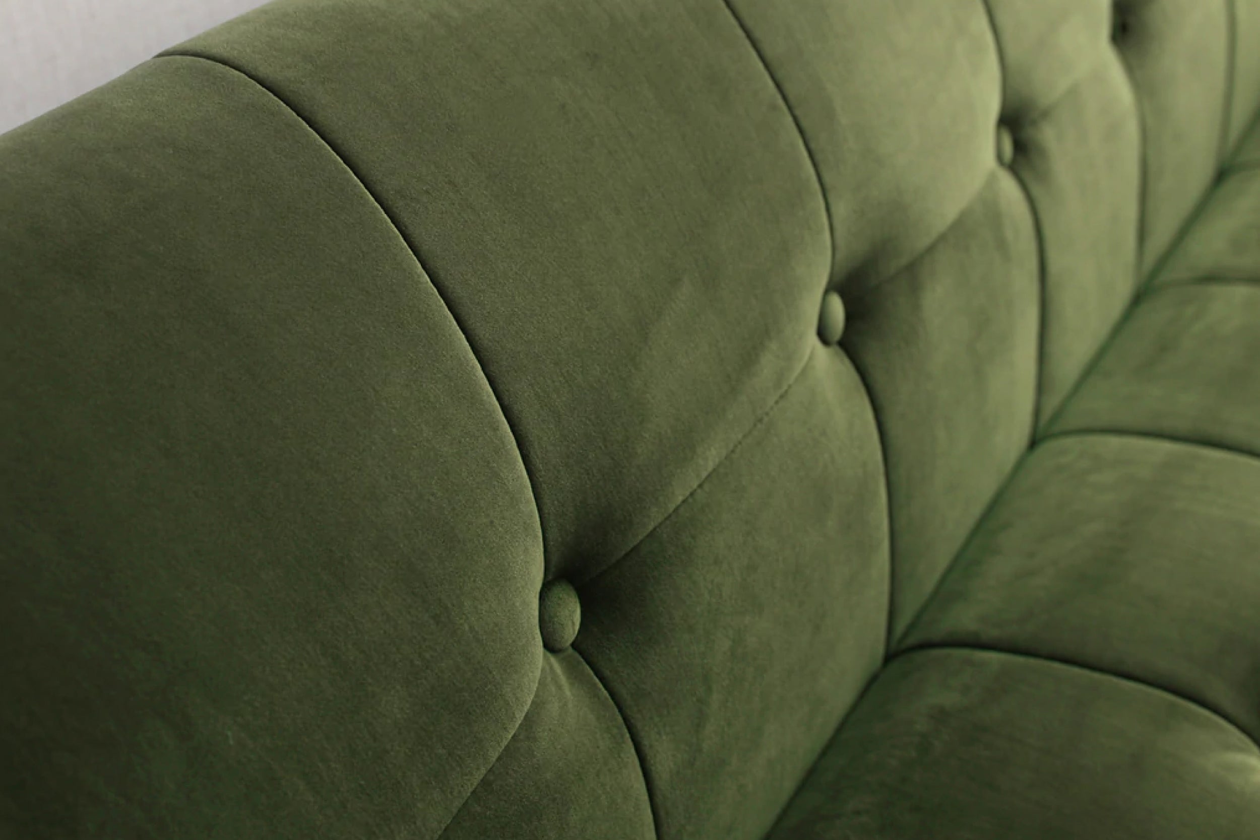 Sofá Ponti 3C Velvet Verde Musgo - Medular Diseño Sofás