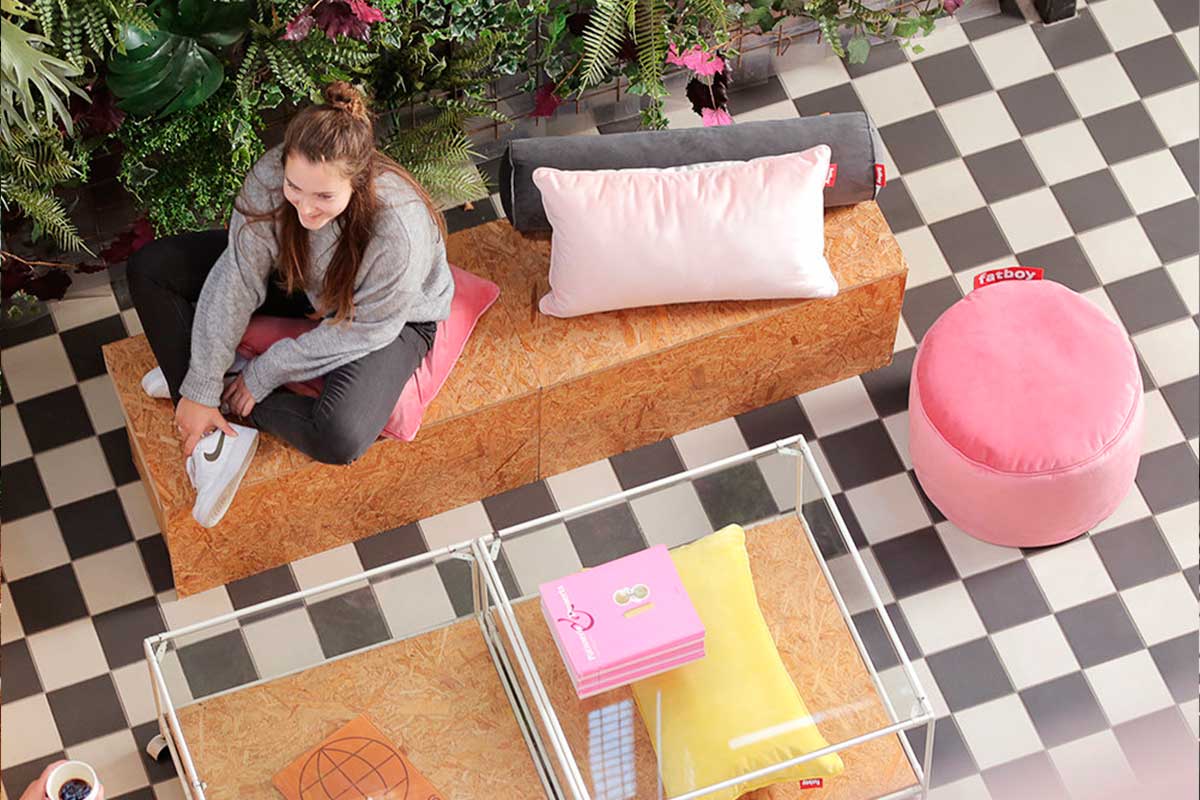 Pouf Fatboy Point Velvet - Medular Diseño Pouf Pequeño