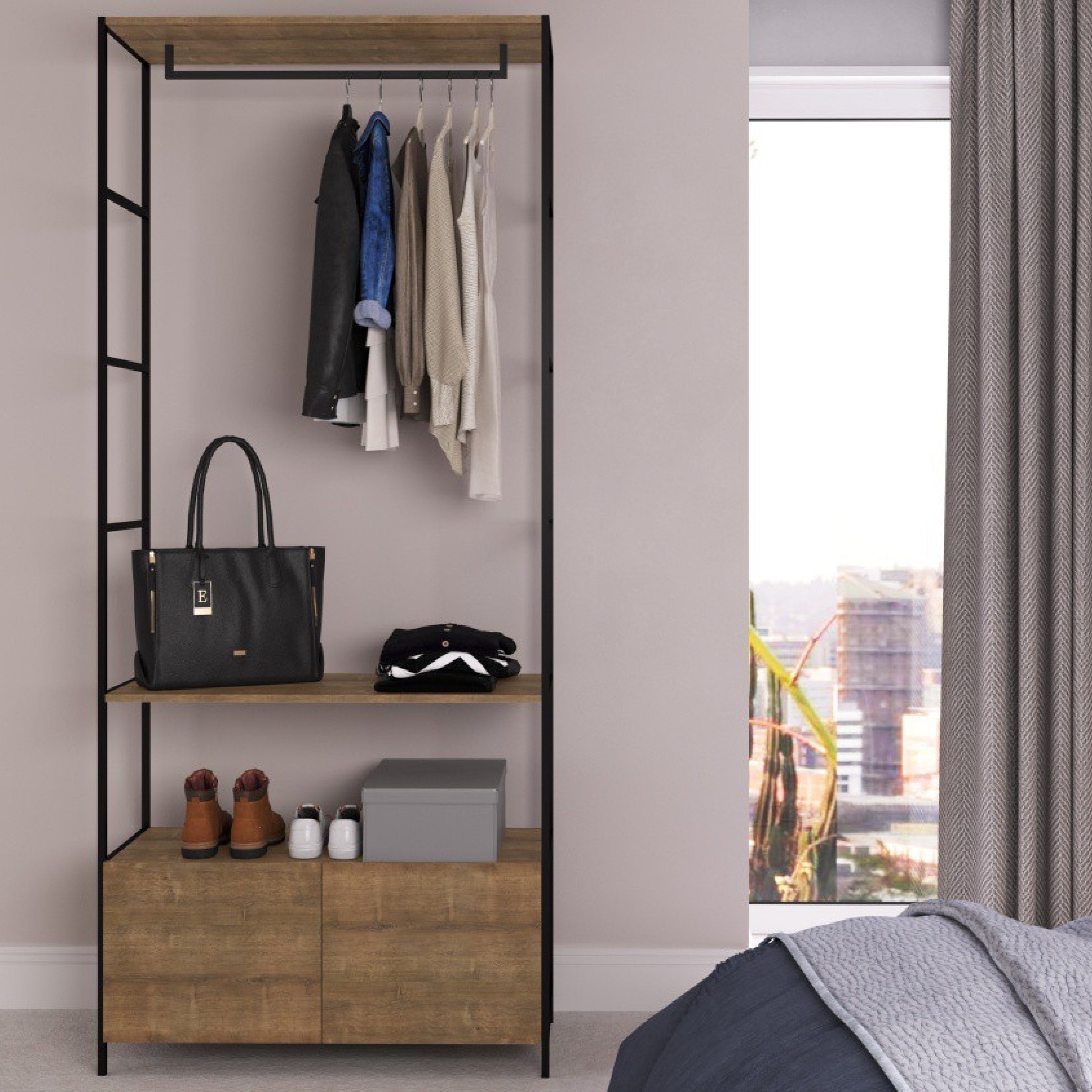 Perchero Steel Quadra M - Medular Diseño Perchero