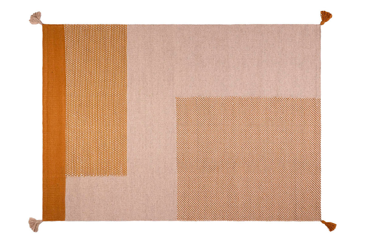 Alfombra Handwoven Wool Style 23051 Oro - Medular Diseño Alfombras