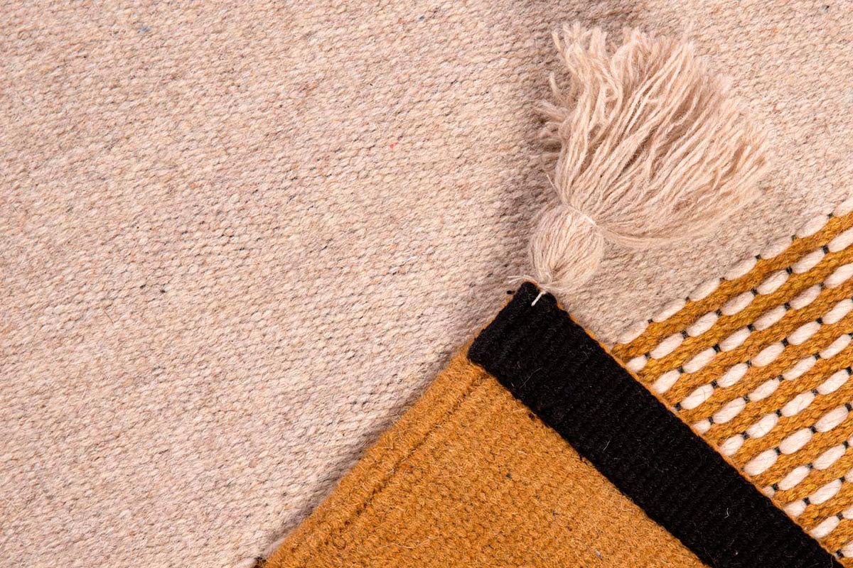 Alfombra Handwoven Wool Style 23051 Oro - Medular Diseño Alfombras