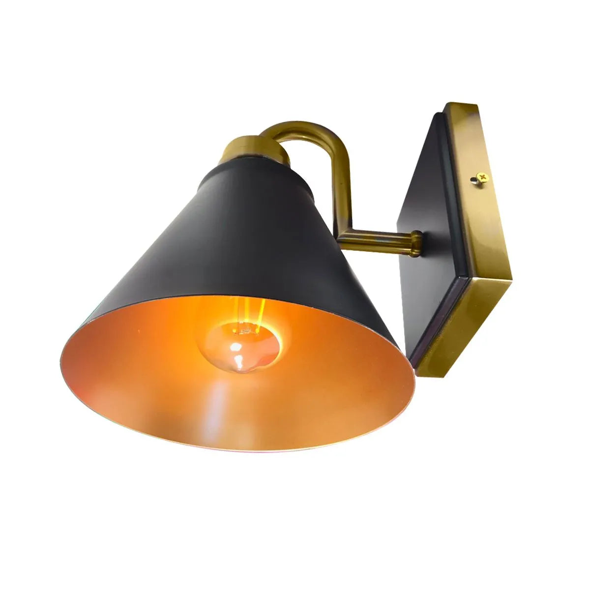 Aplique Vintage Pharos Negro/Dorado