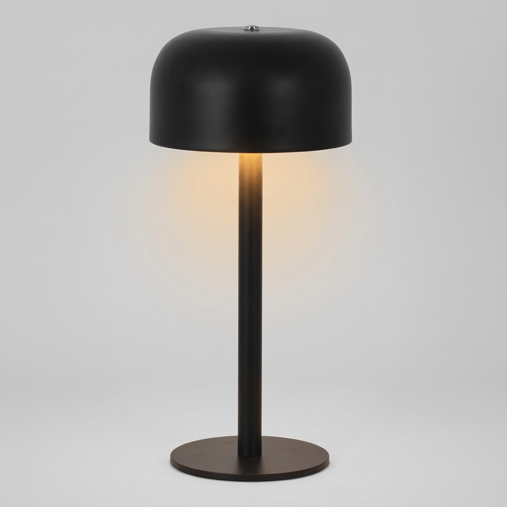 Lámpara de Mesa Agora Recargable Dimeable Negra