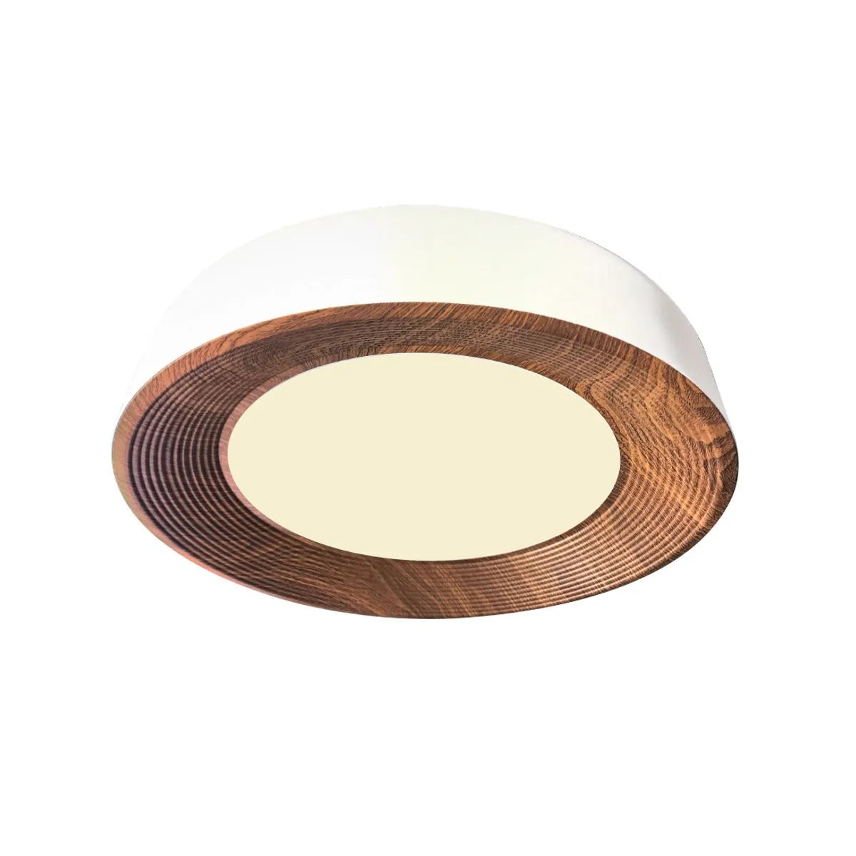 Plafon Solara Led Circular Blanco Madera