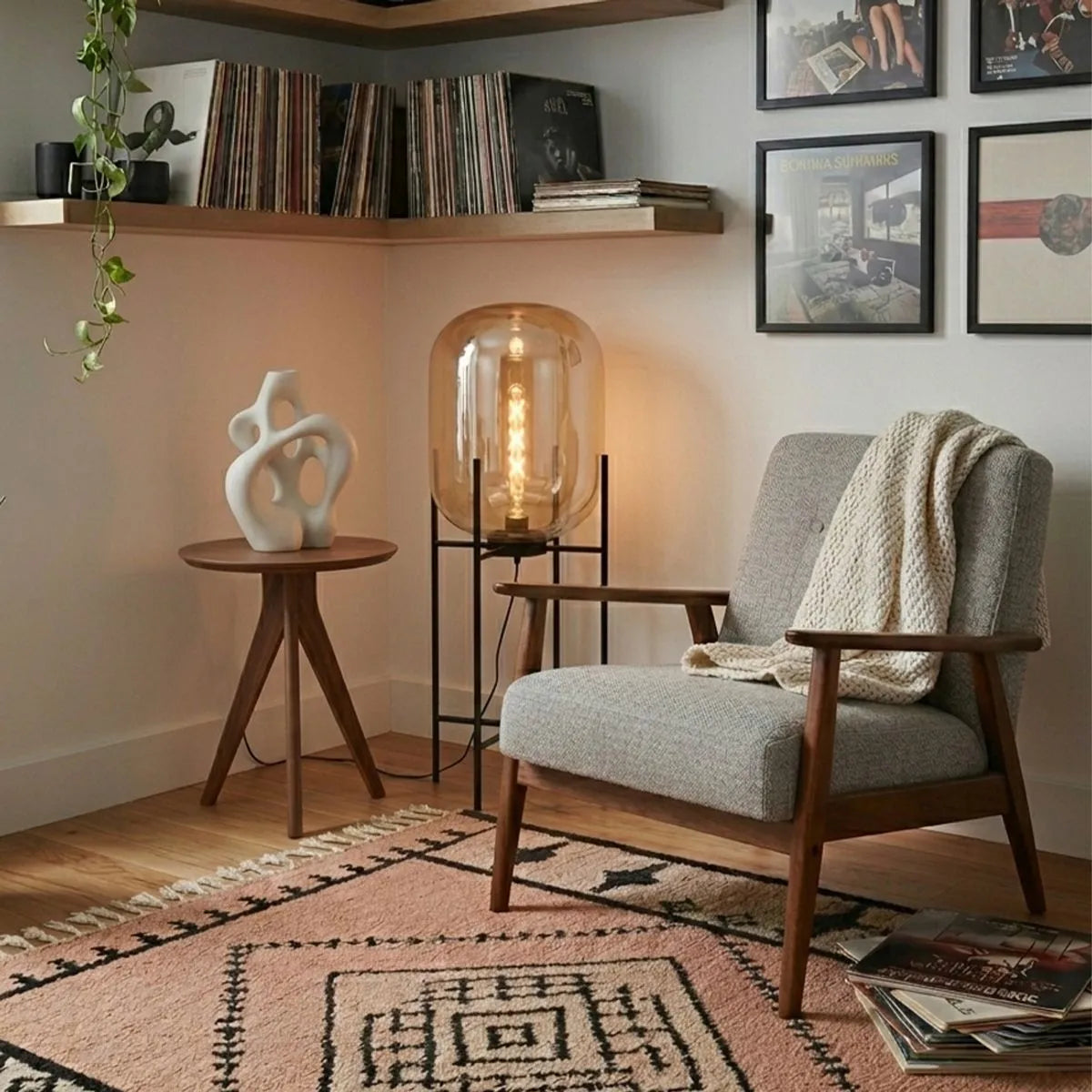 Lámpara de Mesa Vesta Vidrio Claro