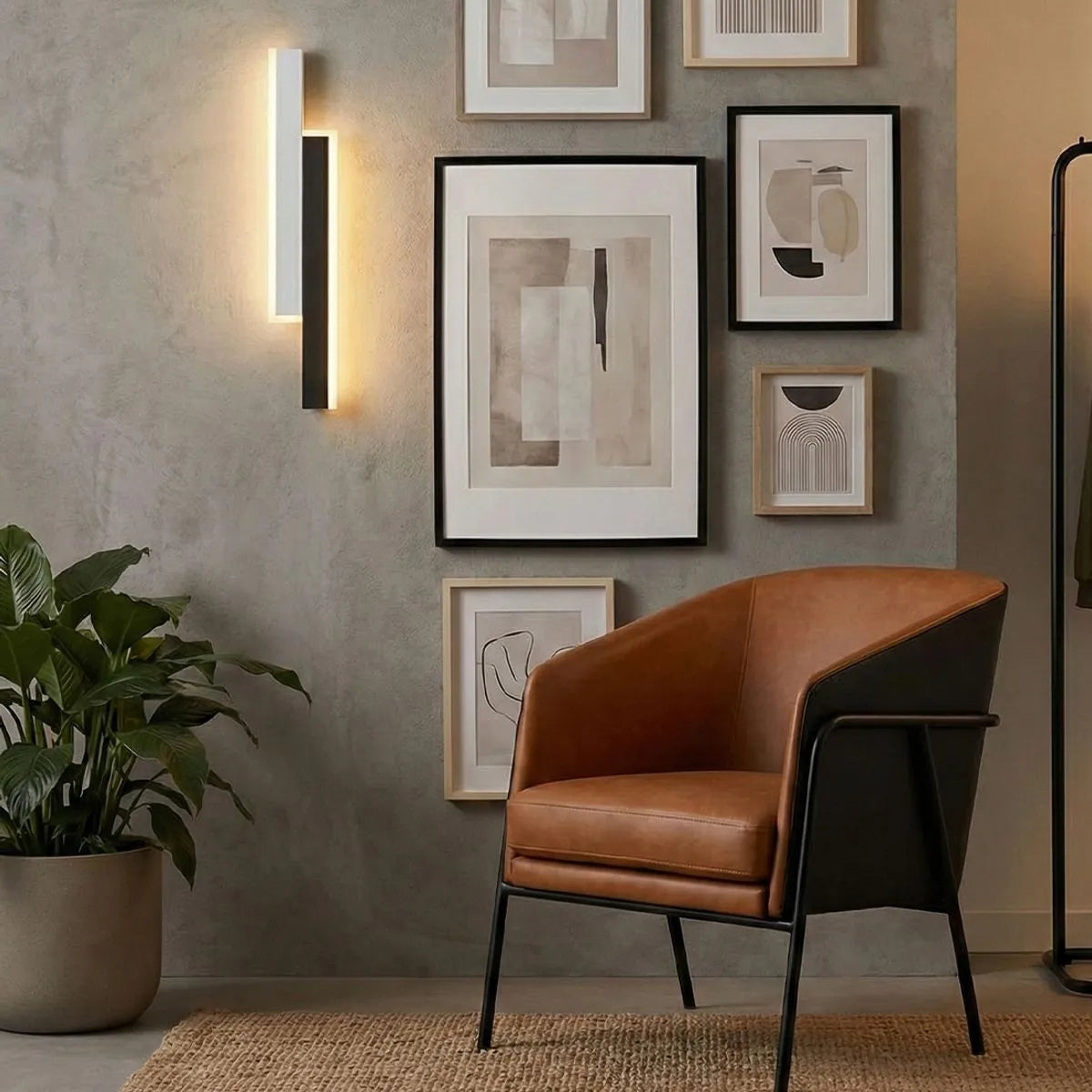Aplique Muro Black & White Led