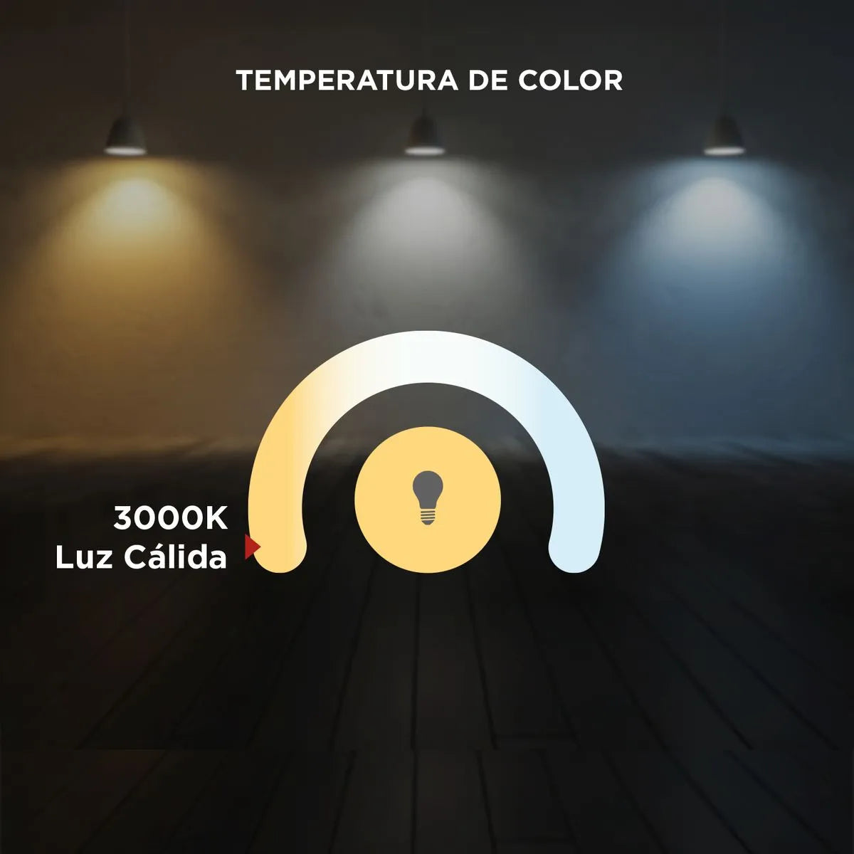 Foco LED Lineal para Riel 18W Luz Cálida 60cm Blanco