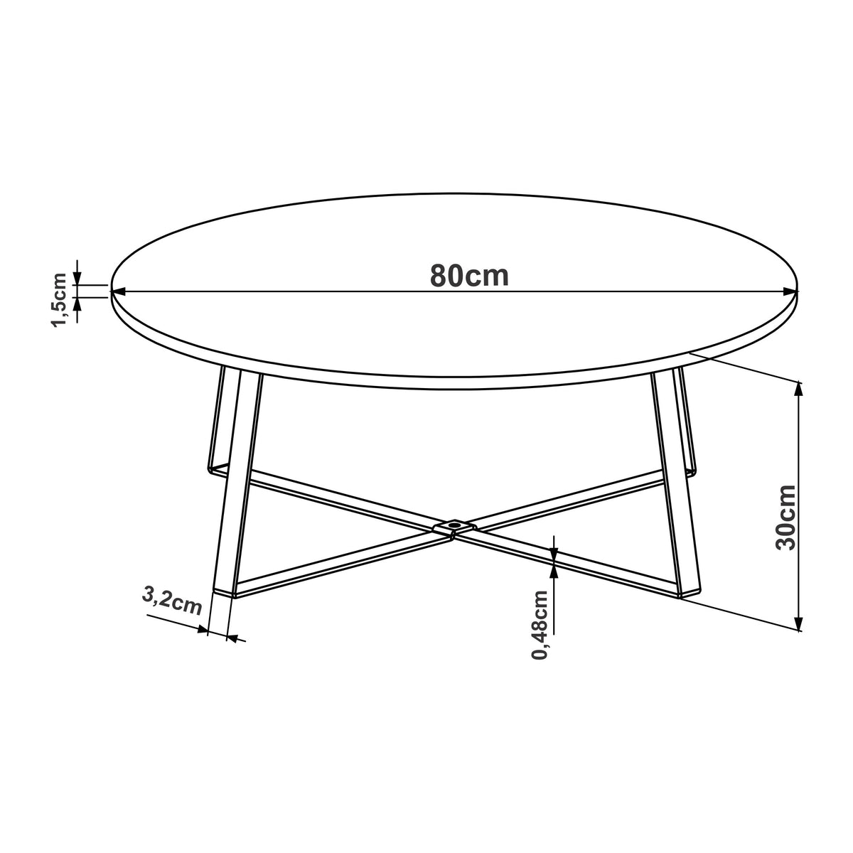 Mesa de Centro Moon