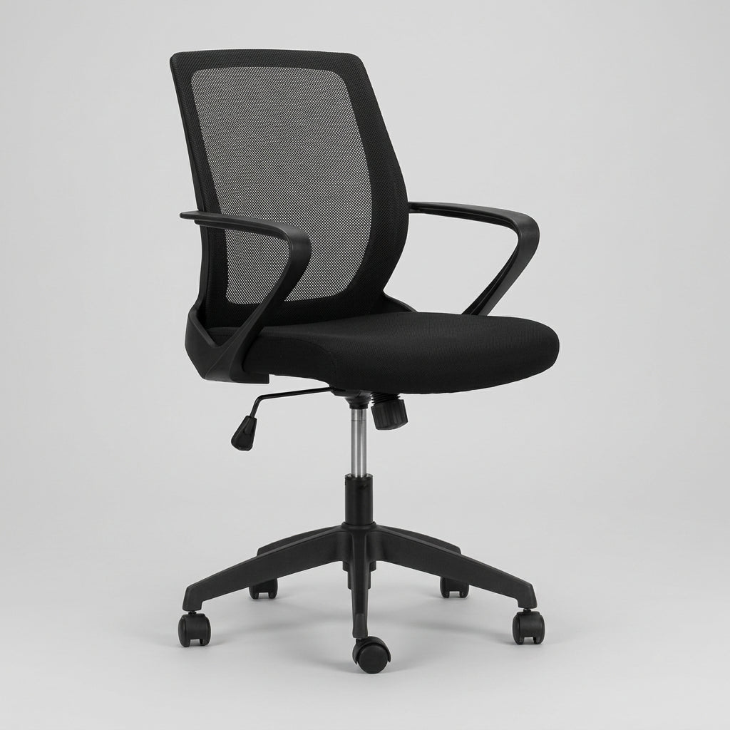 Silla oficina Ejecutiva R6 Negra - Medular Diseño Sillas de Escritorio